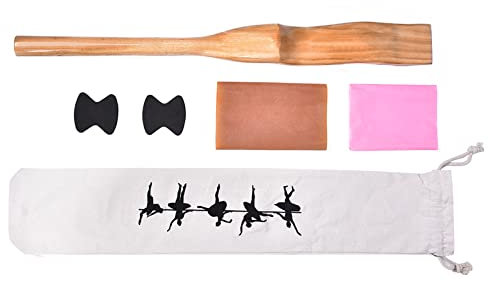 NestNiche Ballett-Fußstrecker, Tanzfußstrecker aus Kiefernholz, Fußgewölbeverstärker Mit Elastischem Band Und Tragetasche, Ballett-Zubehör Für Balletttänzer, Turner, Yoga-Menschen