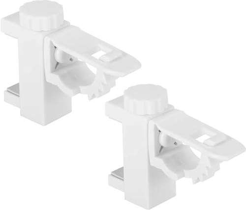 BINQILIN 2 Pcs Porte Rideau Sans PerçAge Support Tringle Rideau Porte Titulaire Barre Transversale Réglable Tringle à Rideaux pour La Maison Ou Salle De Bain Penderie