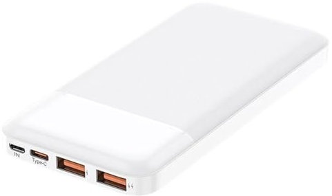 Banco De Energía 30000mAh-10000mAh De Gran Capacidad Cargador De Batería De Teléfono Portátil PD22.5w Tipo C Carga Rápida PC A Prueba De Fuego (Size : White Power Bank 30000mAh)