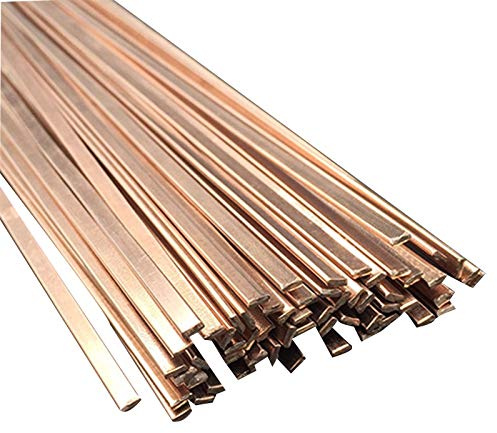 Brass Welding Rod Gold Brass Bronze Flat Round 2mm 2.5mm 3mm 4mm DIY Hardware Accessories Strong and Durable (Color : Brass, Size : Flat 1.2x3.2mm 1pc)