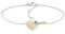 Tommy Hilfiger Jewelry Women's Two-Tone Chain Bracelet with a Heart Charm - 2780880