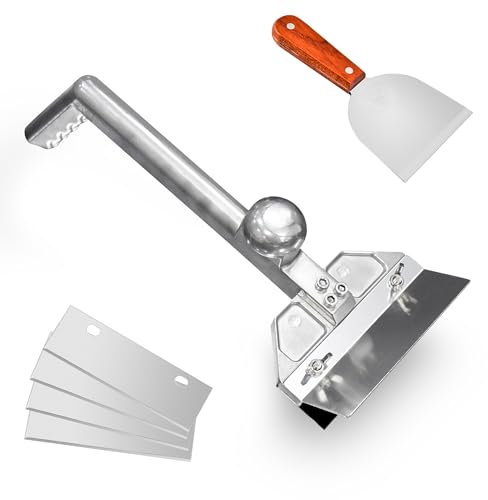 HUOYANSHE Grill Scraper Heavy Duty Griddle Scraper Set with Replacement Blades Flat Top Grill Accessories Griddle Cleaning Kit for Restaurants,Diners, Outdoor Grill Cleaning
