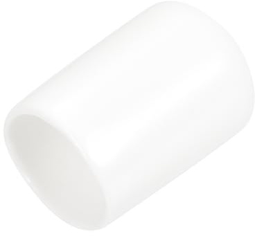 QUARKZMAN 15 Stück Gummi-Endkappen 13 mm ID Gummikappen, Runde Schutzkappen PVC Stopfen Abdeckkappen Lochstopfen Gleiter für Schrauben Gewindebolzen Drahtseile Rohr Möbelfüße, Weiß