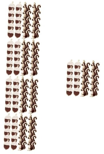 Hohopeti 100stücke Teiliges Mit Niedlichen Squirrel-anhängern Und Kiefernzapfen Für -schmuck Schlüsselanhänger Und Armbänder Für Kreative Bastelprojekte