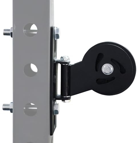 Lights Mountain Cable Pulley System for Squat Racks – Fits 5/8 with Extended Slot Design, Heavy-Duty 180° Swivel Pulley for Smooth Gliding and Full-Body Workouts in Home Gyms
