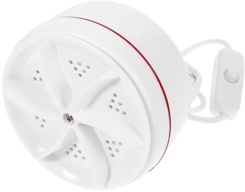 USB Mini Washing Machine 30w Portable White Abs Copper for Travel | 15-20 Water Level, USB Supply, Quick Stain Disintegration for Business Trips and Travel