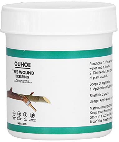 100g Baum Wundversiegelung Baum Wunddressing Baum Wunddichtungspflanze Heilung Dichtungsmittel Bonsai Geschnittene Paste Wundheilungsmittel Bäume Schnittpaste für Bonsai -Obstbäume
