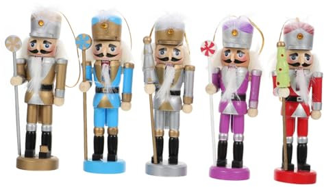 BUGUUYO 5pièces Casse-Noisette pour Noël Marionnette Décorative Pendentif pour Sapin De Noël Fournitures De Décoration