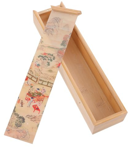 KOCKSHION Scatola da Tè in Legno Portatile Scomparti Organizer per Bustine di Tè Contenitore per Conservazione Bustine per Uso Domestico e Ufficio