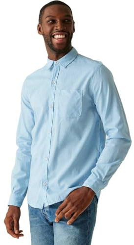 Regatta - Chemise Manches Longues Loran - Homme (2XL) (Bleu Chambray)