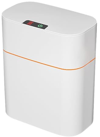 Bato de bain intelligent sans, petits pots de bain avec couvercles - Poubelle intelligente avec couvercle - Petite poubelle automatique sans avec le couvercle pour S, fouet à ordures