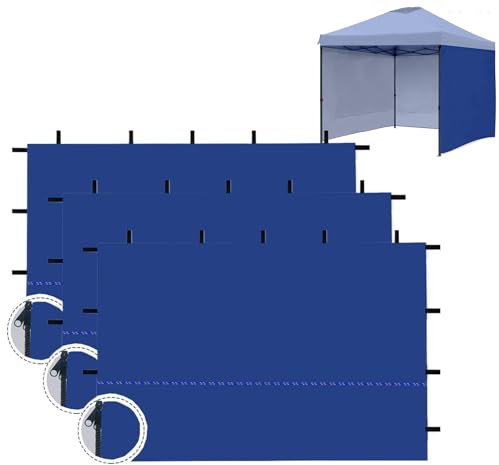 Parte laterale/parete laterale senza finestra per il padiglione pieghevole padiglione - pareti laterali del baldacchino incernierato | Pareti laterali per tende a copertura pop-up | 210d Oxford-Fabric