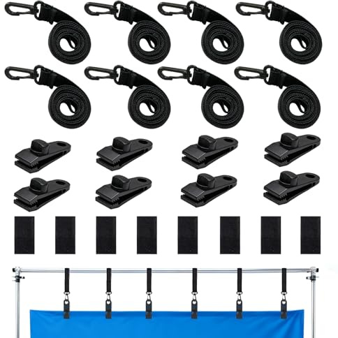 8 Bandas de Sujeción para Enrollador de Piscina y 8 Grapas | Kit de Fijación de Carrete de Cubierta Solar para Láminas Solares para Lonas de Piscina, Cubiertas