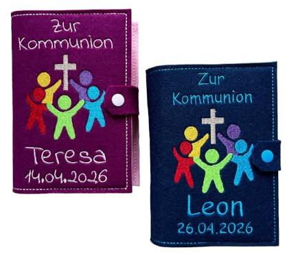 Gotteslob Hülle personalisiert mit Thema 2026 Ihr seid meine Freunde Kinder im Kreis - große Farbauswahl - viele Schriftarten