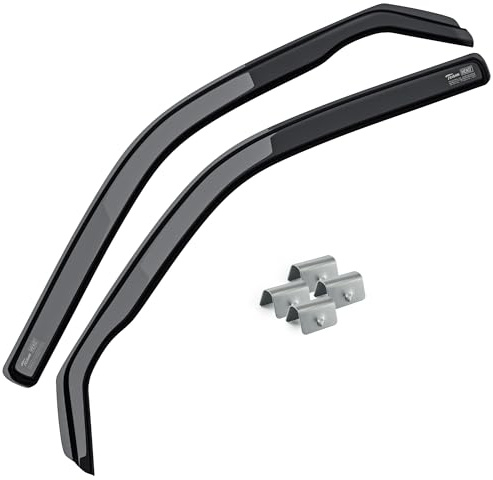 MOTOS Windabweiser Regenabweiser für VW CADDY IV 2004-2020 Ästhetisches Design, Langlebig & Robust, Leichte Installation, Energieeinsparung durch Belüftung, Verringerung von Lärm und Luftturbulenzen -
