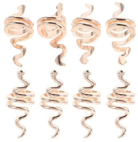 10 Pièces Accessoire Capillaire Spiralé Rétro en Alliage