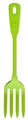 Kochbume Küchengabel | Premium-Silikon & BPA frei| Hitzbeständig | Spülmaschinenfest | 27 cm | Farbe: limette