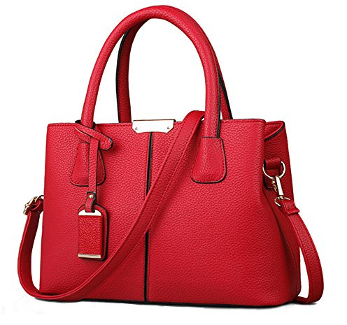 FiveloveTwo Dame Classy Satchel Handtasche Tote Handtasche Griff Tasche Umhängetasche