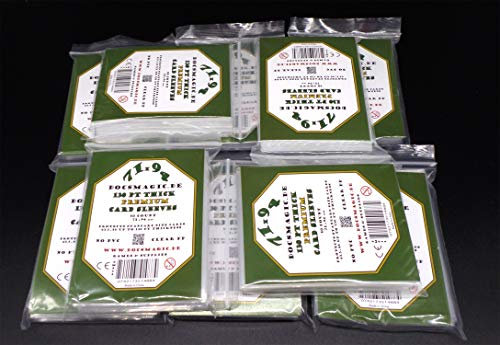 docsmagic.de 10 x 50 Premium Thick Card Sleeves - 130 pt - 3 x 4 Standard Size - 71 x 94 mm