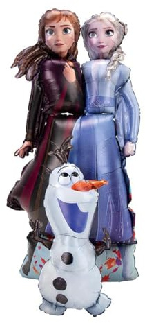 (PKT) AWK: Frozen II Elsa Anna & Olaf Foil Airwalker Balloon