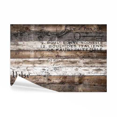 decomonkey Fototapete Holz Vintage, 450x315 cm, XL, Holzwand Retro, Vlies | Schlafzimmer, Wohnzimmer, Tapete, Fototapeten, Tapeten, Vliestapete, Wandtapete, moderne, Wandbild, Wand