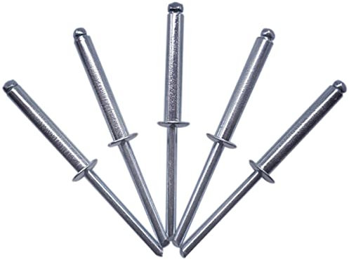 (50 Stück) Blindnieten 5,0 x 30 mm Offener Domkopf Popnieten DIN 7337 Stahlniete und Stahldorn (50, 5,0 x 30 mm)