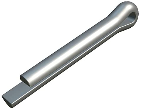 M6.3 Sicherungssplint, 6.3X50mm Stecksplint, Splintschlüssel für Gabelkopf, Splinte, Sicherheitsstift mit Rundem Kopf, Befestigungselemente, Passend für Automobil, Maschinen, Schubkarre (5 Stück)