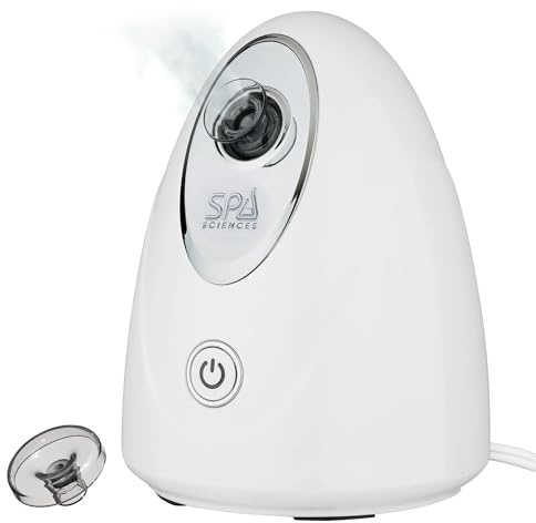 Spa Sciences - CIRRA - Nano Ionic Facial Steamer with UVC Sanitizing Protection, Aromatherapy Function, Detox Pores, and Boost Circulation - Includes an Essential Oil Basket