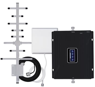 Mophamp Amplificateur De Signal GSM 3G 4G LTE 900 2100 2600MHZ Booster De Signal Banda 8/Banda 1/Banda 7 Répéteur De Signal De Téléphone Portable