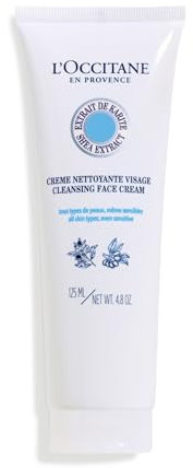 L'OCCITANE Shea Butter Cleansing Cream 125ml | Enriched with Shea Butter | Vegan & 100% Readily Biodegradable | Luxury & Clean Beauty Skin Cleanser for All Skin Types