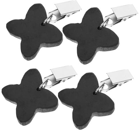 KICHOUSE 4 Stück Tischdeckenbeschwerer Mit Metallclip Und Anhängersteinen Kompakte Tischklammer Aus Metall 4x4cm Windfeste Tischdeckenclips Für Outdoor Picknick Und Garten