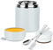 HOUSETEC Food Flask- 500Ml Thermo Food Flask with Foldable Fork and Spoon, Leak Proof Soup Flask for Adults, Food Flasks for Hot Food Portable Food Thermo with Handle for Indoors Outdoors
