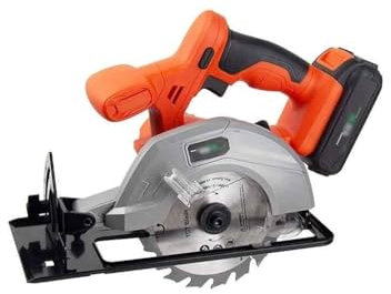 CASEGO Sierra Circular inalámbrica con guía de Corte y 1 Cuchilla, Sierra eléctrica portátil Multifuncional para el hogar, máquina cortadora de carpintería