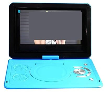 HEALBYBLE 13 Pouces HD Portable écran Rotatif Smart TV VCD Lecteur DVD Mini Carte TF USB vidéo Rechargeable télévision,Compatibilité Multiformat(6X Black)
