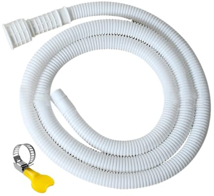 DAWCBVJQ 5 M Tubo Flessibile Di Scarico Per Condizionatore,Tubo Di Scarico Prolunga Per Lavastoviglie E Lavatrice E Deumidificatore Con Fascette Stringitubo, Addensato A Prova Di Perdite