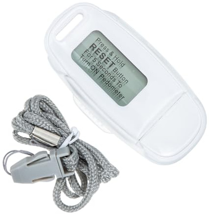 USB Charging 3d Back Clip Pedometer Abs White Step Counter