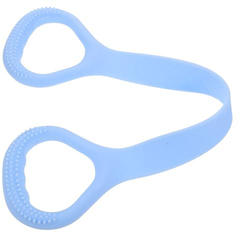 Toyvian Banda de Resistencia para Yoga y Fitness en Forma de 8 Azul, Banda Elástica para Hombros y Espalda, Entrenamiento en Casa y Gimnasio, Equipo de Ejercicio para Mujer, Cuerda