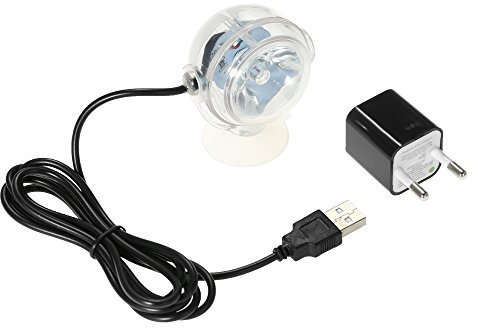 Decdeal Aquarium LED Spotlicht Unterwasserleuchte Dekorative Aquarium Lampe Wasserdicht, 360-Grad Drehbar | Dekorative Aquarium Lampe, Wasserdicht, 360-Grad Drehbar