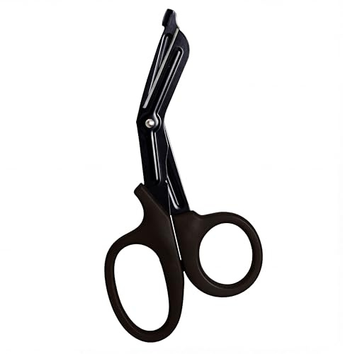 ArmorMason - EMT Trauma Shears For Nurses - Medical Bandage Scissors With Stainless Steel Blades - Professional Grade Scissors For Nurses, Doctors & First Responders (Black)