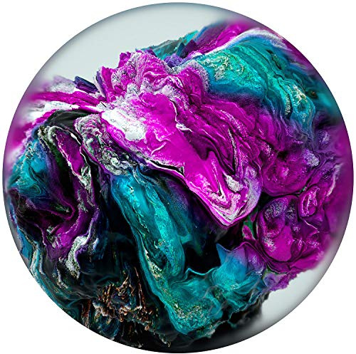 Startonight Bild auf Acrylglas - Globus Lila Blau Rundes Dekor - Abstrakte Modernes Acrylglasbild - Deko Glas 60 cm