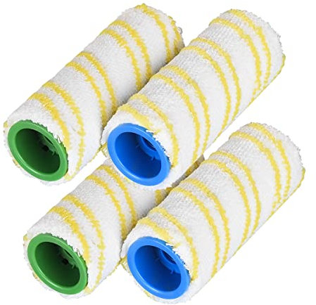 Jajadeal 4pcs Rulli di Ricambi per Karcher FC7 FC5 FC3, Rulli in Microfibra per Kärcher 2.055-006.0, per Pulire Pavimenti Duri