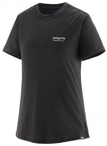 Patagonia Damen W's Cap Cool Merino Graphic Kurzarm Shirt, Heritage Header: Black, XS