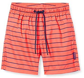 Playshoes Badshorts för pojkar, korall ringel, 74/80 cm