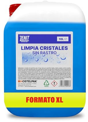 Hostelpak | 10L - Limpiacristales Multiusos profesional, Liquido ventanas, Limpiador profesional