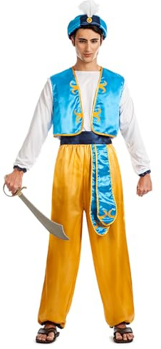 Boland Kostüm Arabischer Prinz Amir für Herren | Hemd, Hose, Weste, Gürtel und Turban