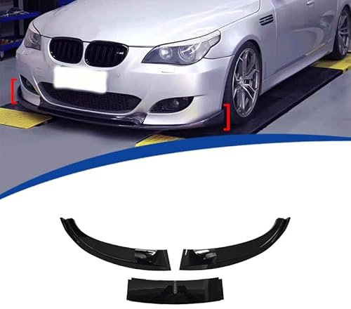 KAEW Auto Frontspoiler für BMW 5Series E60 2005 2006 2007 2008 2009 2010 2011, Frontstoßstange Splitter Lip Body Kit Splitter Antikollision Front Spoiler Lippe ABS