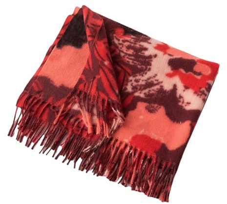 HAMISBEL Sciarpa Donna Donne Morbide Cassa in Lana Sciarpa Grande Scialle di Pashminas E Avvolgi Una Coperta di Stola Calda-1 Rosso Mattone