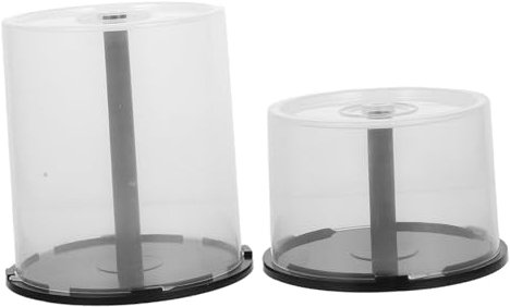 ULDIGI 2pcs Cd Storage Cases Lids Cd Dvd Organizer Large Capacity Storage Tub for Discs Scratch Resistant Decorative