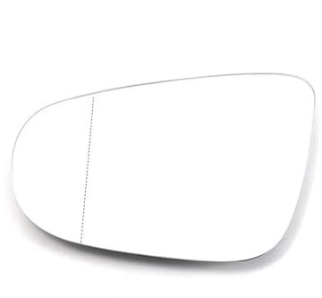 VREFOEAX Spiegelglas Für VW Für Golf 6 MK6 5K 2009-2012 Für Touran 2011-2015 Tür Flügel Spiegel Beheizte Seite Spiegel Glas Außenspiegel Glas Ersatz(Links)