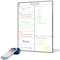 Calendrier Magnetique Frigo A3, Tableau Blanc Effaçable Hebdomadaire, Planning Semaine, To-Do List, Organisation Familiale, Listes de Courses, avec 4 Stylos Marqueurs et Effaceur SURFOU